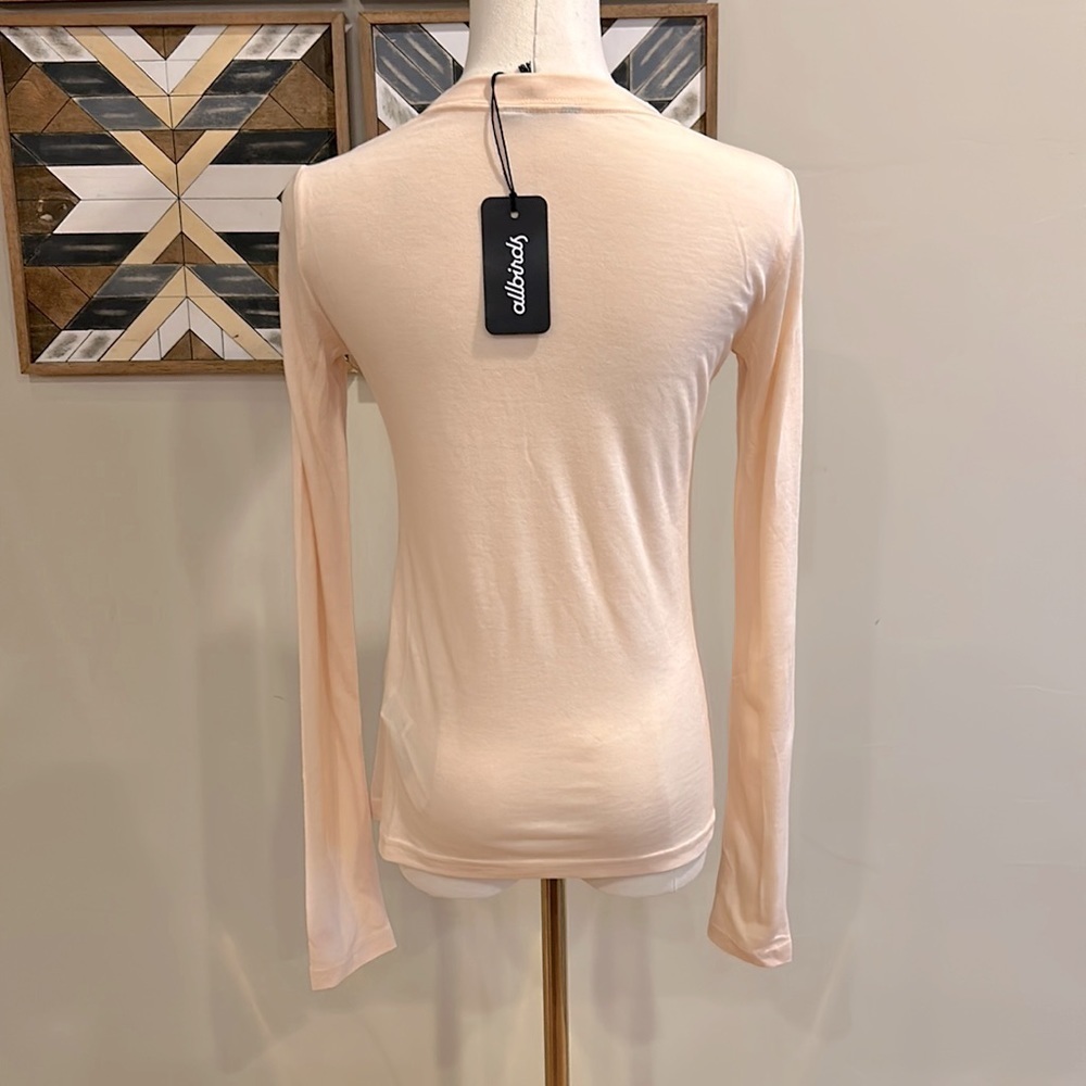 Allbirds Women’s Merino Wool Blend Trino LS Tee Classic Fit Aspen XS NWT - Picture 5 of 7
